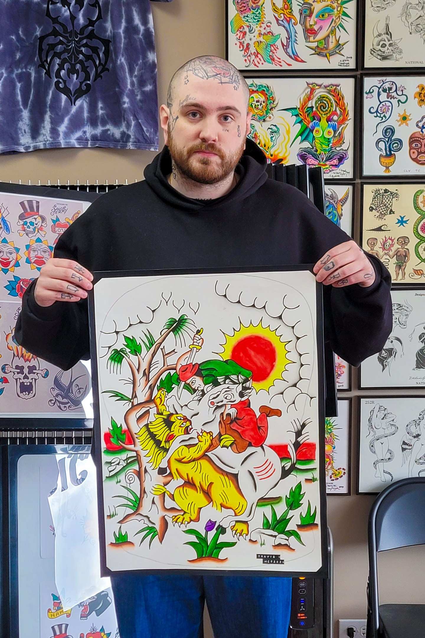 Travis - tattoo artist at Midwest Classic Tattoo